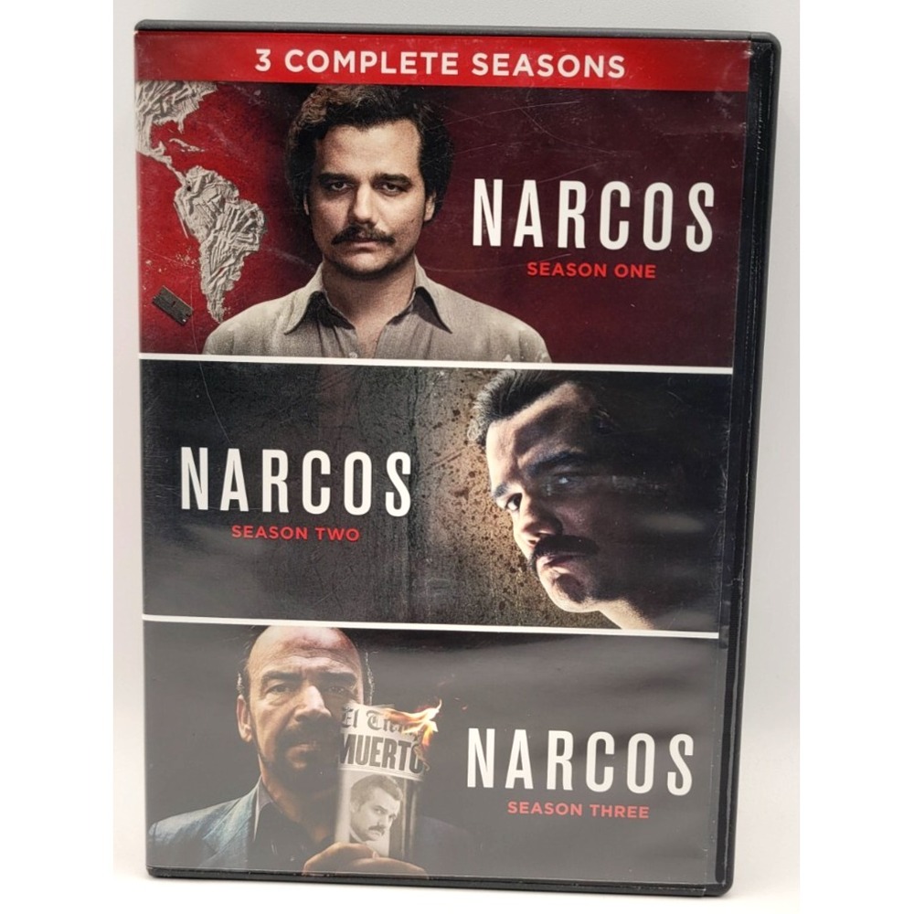 Narcos: Complete Series (DVD) Seasons 1-3 Pedro Pascal Pablo Escobar 1 2 3